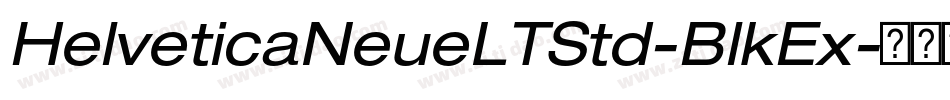 HelveticaNeueLTStd-BlkEx字体转换