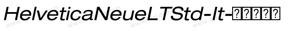 HelveticaNeueLTStd-It字体转换