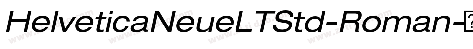 HelveticaNeueLTStd-Roman字体转换
