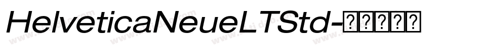 HelveticaNeueLTStd字体转换