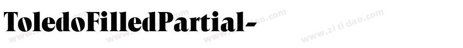 ToledoFilledPartial字体转换