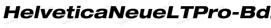 HelveticaNeueLTPro-BdExO字体转换