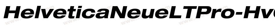 HelveticaNeueLTPro-HvCnO字体转换