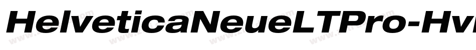 HelveticaNeueLTPro-HvEx字体转换