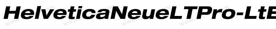 HelveticaNeueLTPro-LtExO字体转换