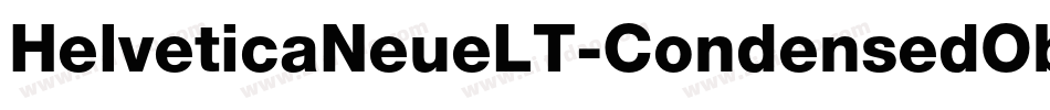 HelveticaNeueLT-CondensedObl字体转换