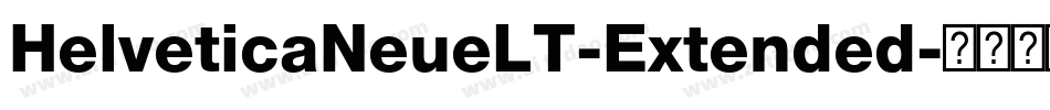 HelveticaNeueLT-Extended字体转换