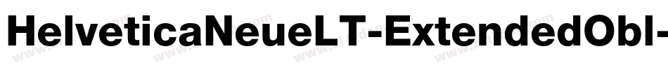 HelveticaNeueLT-ExtendedObl字体转换