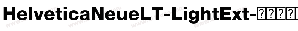 HelveticaNeueLT-LightExt字体转换