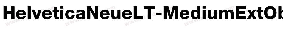 HelveticaNeueLT-MediumExtObl字体转换
