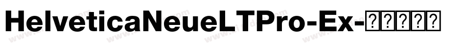 HelveticaNeueLTPro-Ex字体转换