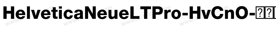 HelveticaNeueLTPro-HvCnO字体转换