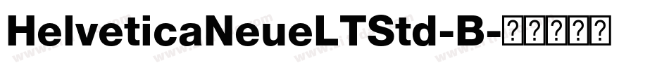HelveticaNeueLTStd-B字体转换