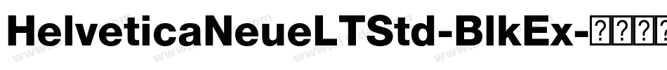 HelveticaNeueLTStd-BlkEx字体转换