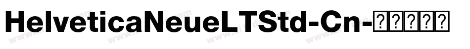 HelveticaNeueLTStd-Cn字体转换