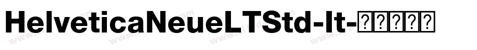 HelveticaNeueLTStd-It字体转换
