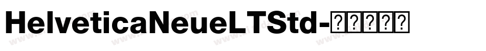 HelveticaNeueLTStd字体转换