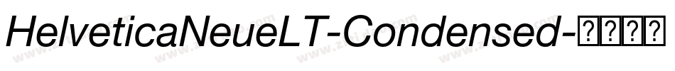 HelveticaNeueLT-Condensed字体转换