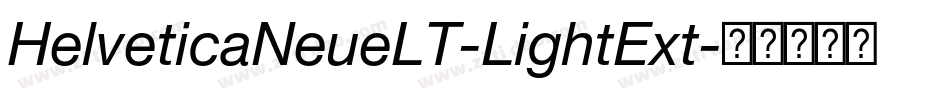 HelveticaNeueLT-LightExt字体转换