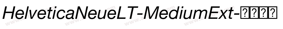 HelveticaNeueLT-MediumExt字体转换