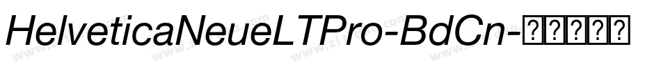 HelveticaNeueLTPro-BdCn字体转换