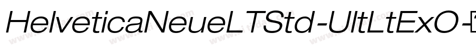 HelveticaNeueLTStd-UltLtExO字体转换