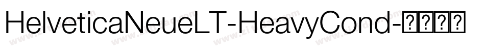 HelveticaNeueLT-HeavyCond字体转换