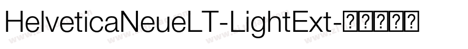 HelveticaNeueLT-LightExt字体转换