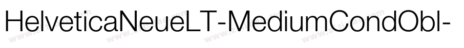 HelveticaNeueLT-MediumCondObl字体转换