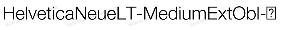 HelveticaNeueLT-MediumExtObl字体转换