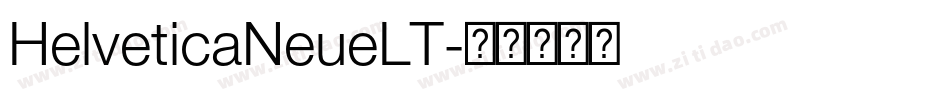 HelveticaNeueLT字体转换