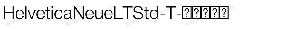 HelveticaNeueLTStd-T字体转换