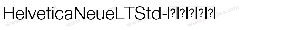 HelveticaNeueLTStd字体转换