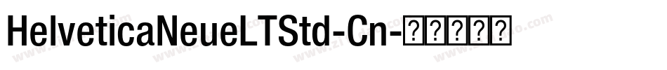 HelveticaNeueLTStd-Cn字体转换