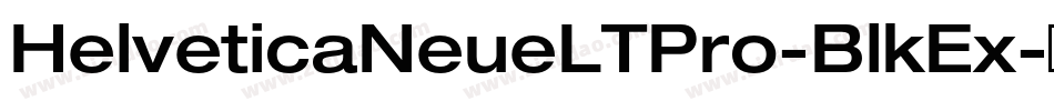 HelveticaNeueLTPro-BlkEx字体转换