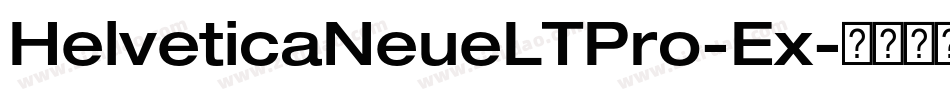 HelveticaNeueLTPro-Ex字体转换