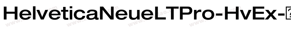 HelveticaNeueLTPro-HvEx字体转换