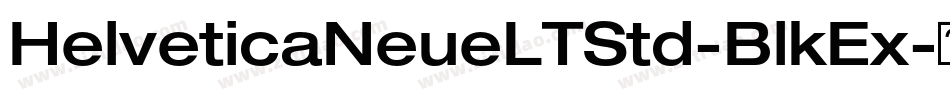 HelveticaNeueLTStd-BlkEx字体转换