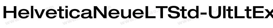 HelveticaNeueLTStd-UltLtEx字体转换