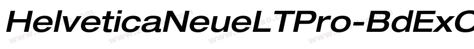 HelveticaNeueLTPro-BdExO字体转换