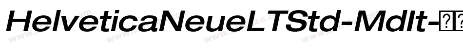 HelveticaNeueLTStd-MdIt字体转换