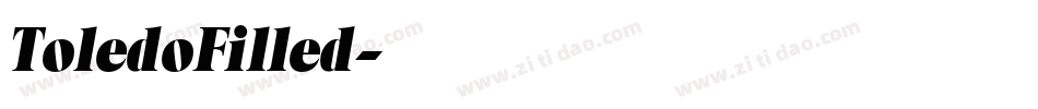 ToledoFilled字体转换