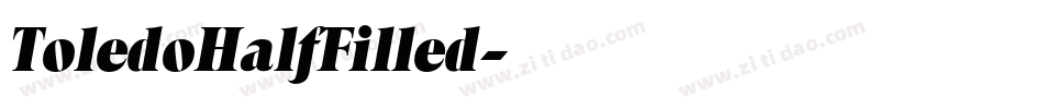ToledoHalfFilled字体转换