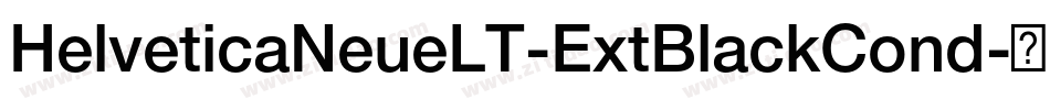 HelveticaNeueLT-ExtBlackCond字体转换