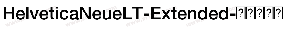 HelveticaNeueLT-Extended字体转换