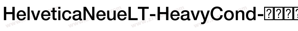 HelveticaNeueLT-HeavyCond字体转换