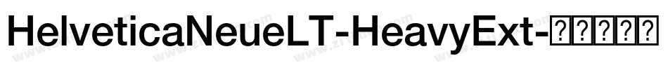 HelveticaNeueLT-HeavyExt字体转换