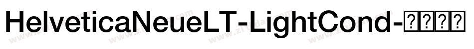 HelveticaNeueLT-LightCond字体转换
