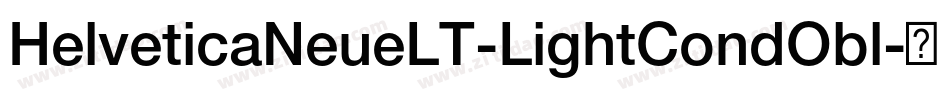 HelveticaNeueLT-LightCondObl字体转换