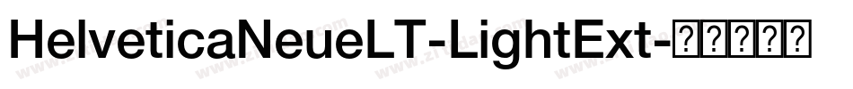 HelveticaNeueLT-LightExt字体转换